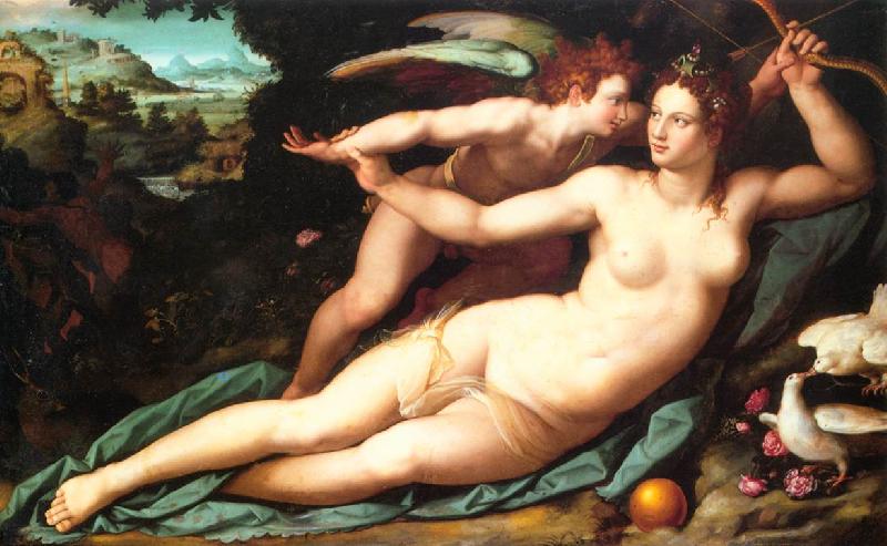 ALLORI Alessandro Venus and Cupid oil painting image